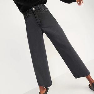 Extra High-waisted Cropped Wide-legged Jeans
